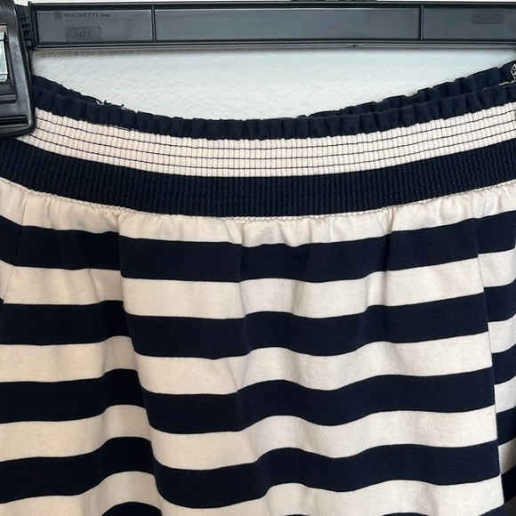 J.Crew Off Shoulder Nautical Stripe Dress | Bow Sleeve | 100% Cotton Size Large - Picture 5 of 7